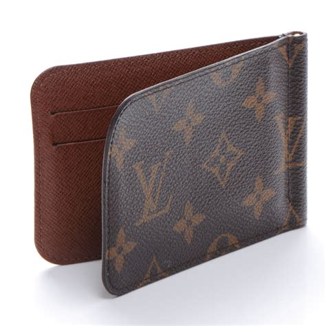 louis vuitton leather money clip wallet|lv money clip card holder.